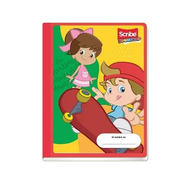 CUADERNO PREESCOLAR SCRIBE 4101 BCO. COS. 80H. PZA